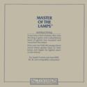 Master of the Lamps Atari instructions