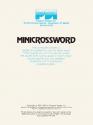 Mini-Crossword Atari tape scan