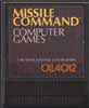 Missile Command Atari cartridge scan