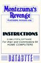 Montezuma's Revenge Atari instructions
