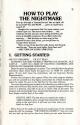 Nightmare (The) Atari instructions