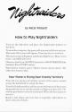 Nightraiders Atari instructions