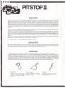 Pitstop II Atari instructions