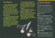 Rescue on Fractalus! Atari instructions