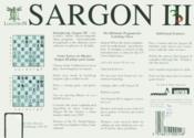 Sargon III Atari disk scan