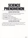 Science Phenomenon Atari instructions
