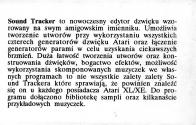 Sound Tracker Atari instructions