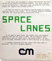 Space Lanes Atari disk scan