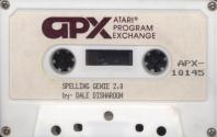Spelling Genie Atari tape scan