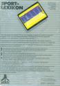 Sport Lexikon Atari disk scan