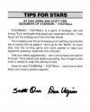 Starbowl Football Atari instructions