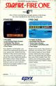 Arcade Classics - Starfire / Fire One! Atari disk scan