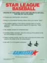 Star League Baseball Atari disk scan