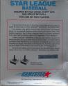 Star League Baseball Atari tape scan