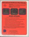 Word Attack! Atari disk scan