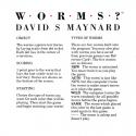 Worms? Atari instructions