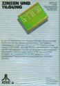 Zinsen und Tilgung Atari tape scan