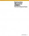 Zork I Atari instructions