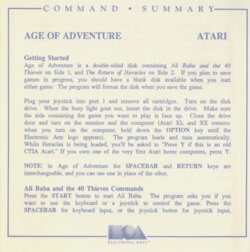 command summary card
