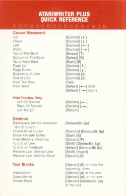 Reference Card