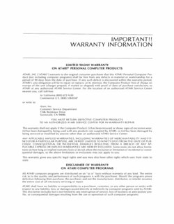 warranty card