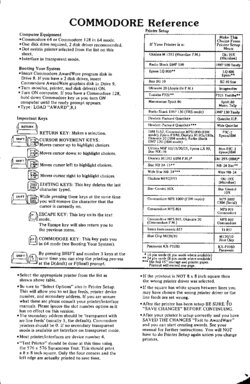 Reference Card