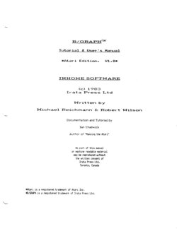 Manual and Tutorial