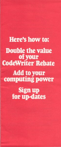 Codewriter Enhancement Program Pamphlet