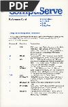 (CompuServe Reference Card)