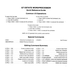quick reference guide