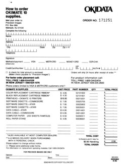 (Order Form)