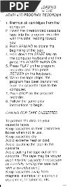 cassette loading instructions