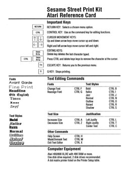 reference card