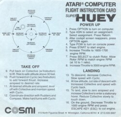 flight instruction card