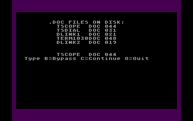 1030/835 Telecommunications atari screenshot