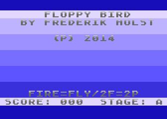 1K ATASCII Blaster / Floppy Bird atari screenshot