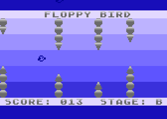 1K ATASCII Blaster / Floppy Bird atari screenshot