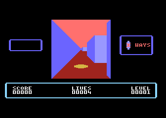 3-D Pac atari screenshot