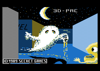 3-D Pac atari screenshot