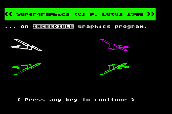 3-D Supergraphics atari screenshot