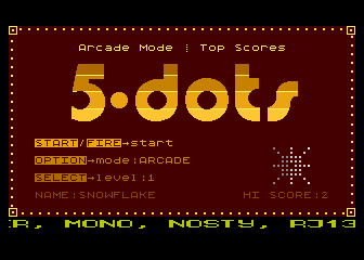 5 Dots atari screenshot