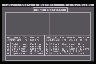 850 Express! atari screenshot