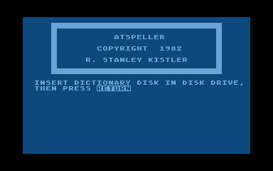 AtSpeller atari screenshot
