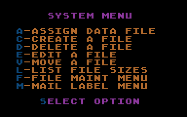 Diskette Mailing List atari screenshot