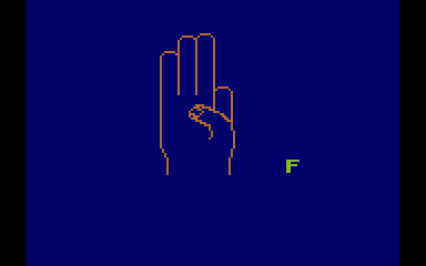 Fingerspelling atari screenshot