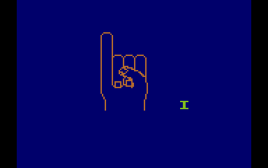 Fingerspelling atari screenshot