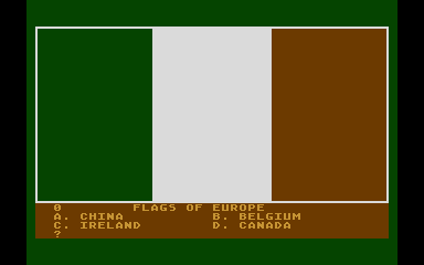 Flags of Europe atari screenshot
