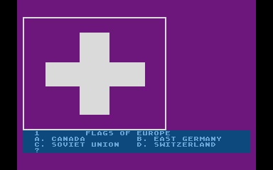 Flags of Europe atari screenshot