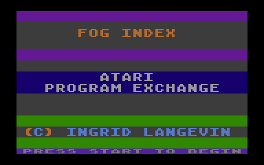 FOG Index
