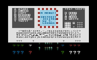 InstEdit atari screenshot